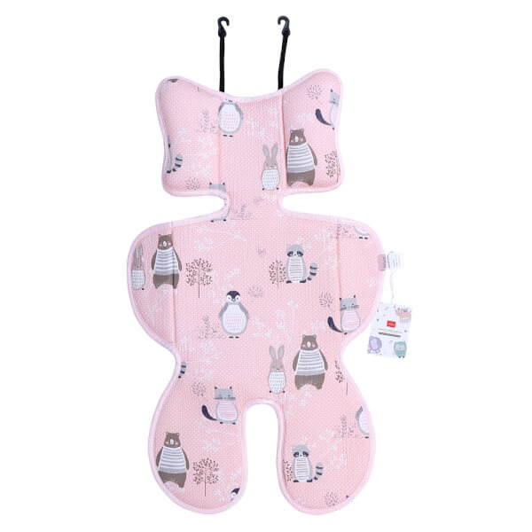 Tấm lót xe đẩy BeBéar cao cấp thoáng khí 8611 (màu hồng)