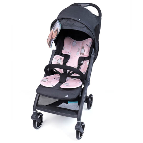 Tấm lót xe đẩy BeBéar cao cấp thoáng khí 8611 (màu hồng)