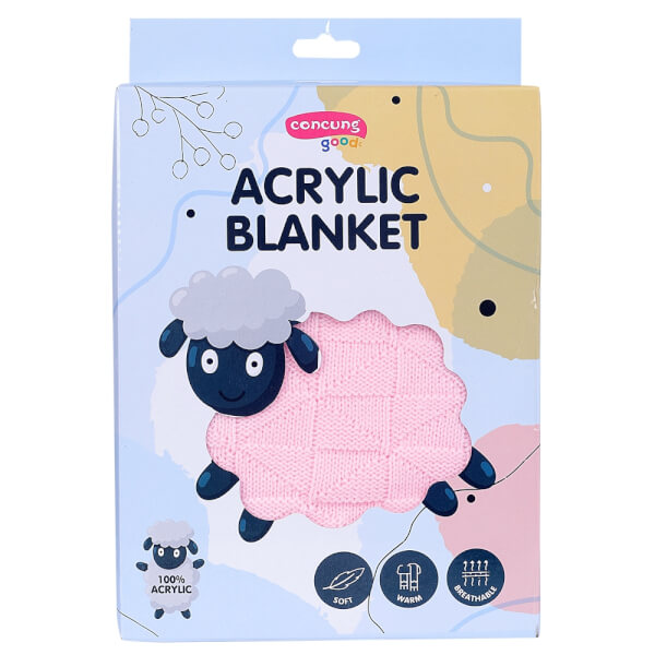 Chăn len cho bé ConCung Good (hồng)