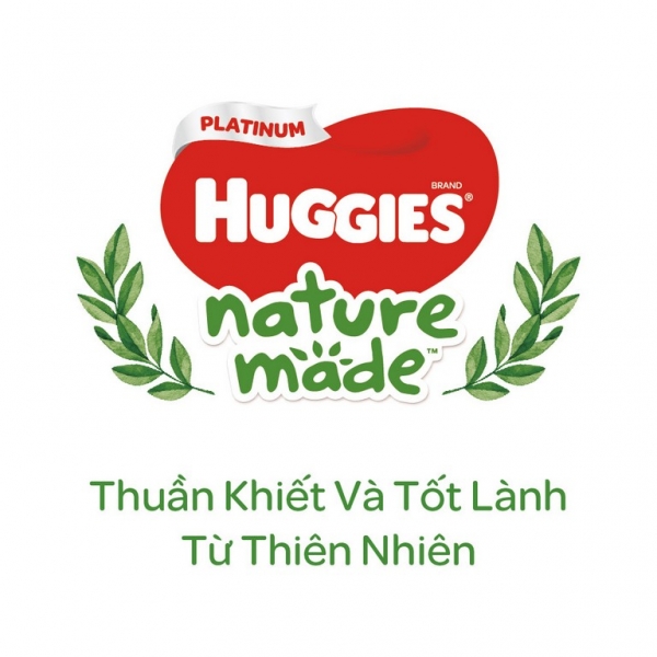 Bỉm tã dán Huggies Platinum Nature Made size L 54 miếng (9-14kg)
