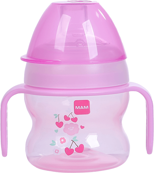 Bình tập uống chống tràn MAM Starter Cup 150ml màu hồng