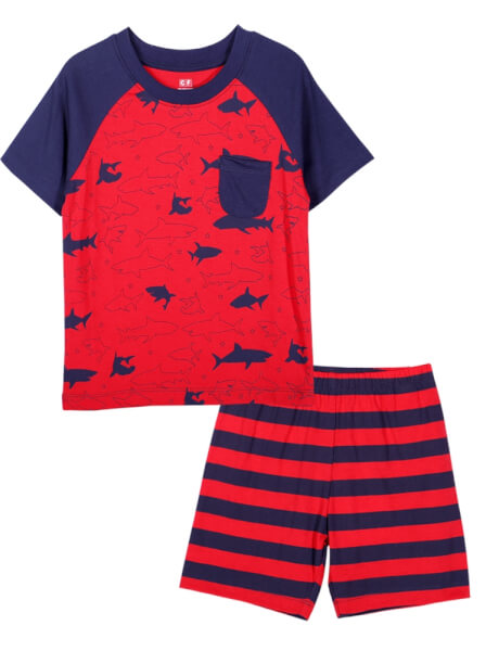 Bộ áo quần bé trai ngắn mặc nhà CF B1220034 (1-6Y)