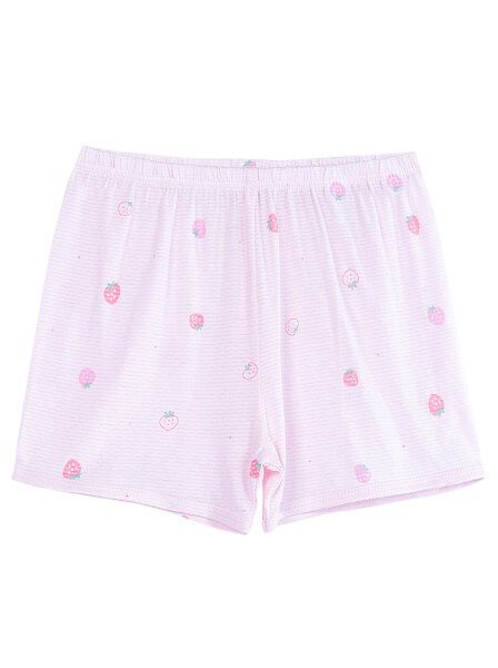 Bộ thun mặc nhà bé gái ngắn CF G0221003 (1-6Y,Trắng)