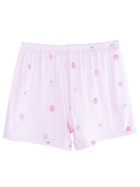 Bộ thun mặc nhà bé gái ngắn CF G0221003 (1-6Y,Trắng)