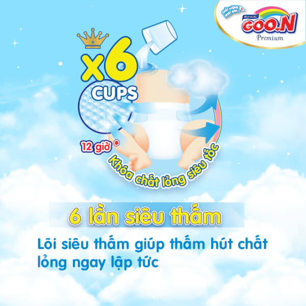 Bỉm tã dán Goon Premium size XL 46 miếng (12-20kg)