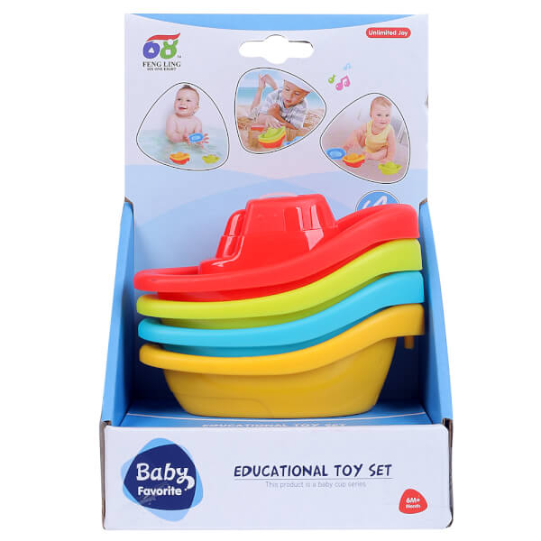 Bộ 4 thuyền xếp chồng JS039717