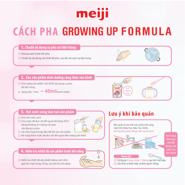 Sữa Meiji Growing up Formula 800g (12-36 tháng)