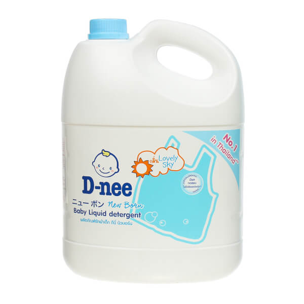 Combo 2 Nước giặt quần áo em bé D-nee Xanh - Lovely Sky 3L