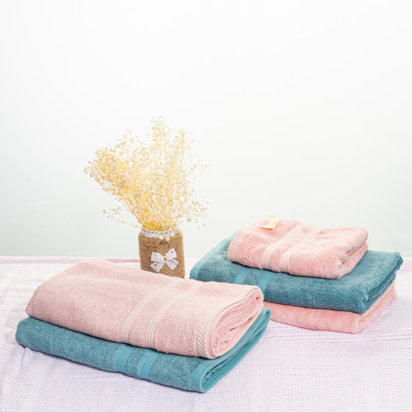 Khăn sợi tre ConCung Good FM1W hồng 34x80 (cm)