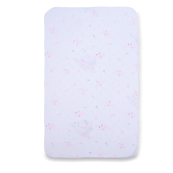 Gối cao su thiên nhiên Oval Baby nửa lõm màu hồng (Dorufoam)