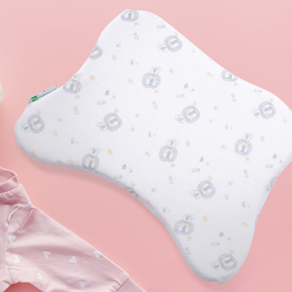 Gối cao su thiên nhiên Baby A màu xanh (Dorufoam)