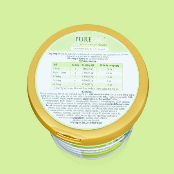 Sữa Purelac số 1 800g (0-6 tháng)