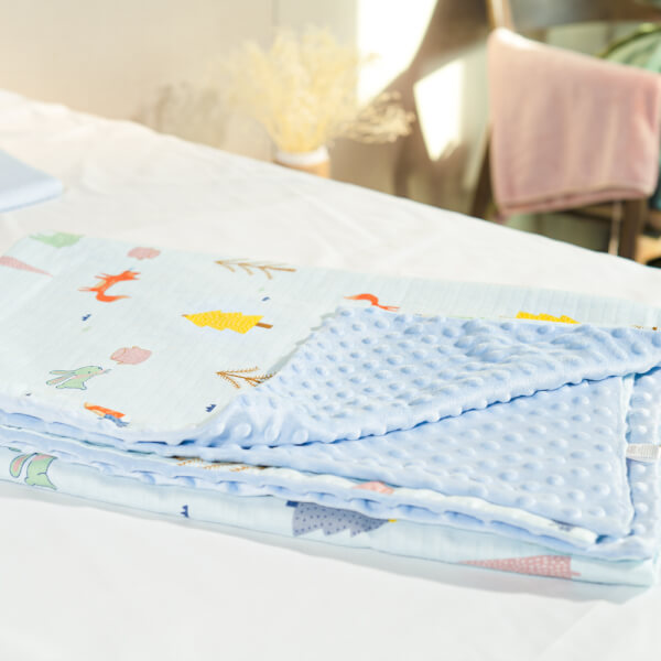 Chăn xô 2 lớp cho bé ConCung Good TOW21003 (75*100cm, Xanh)