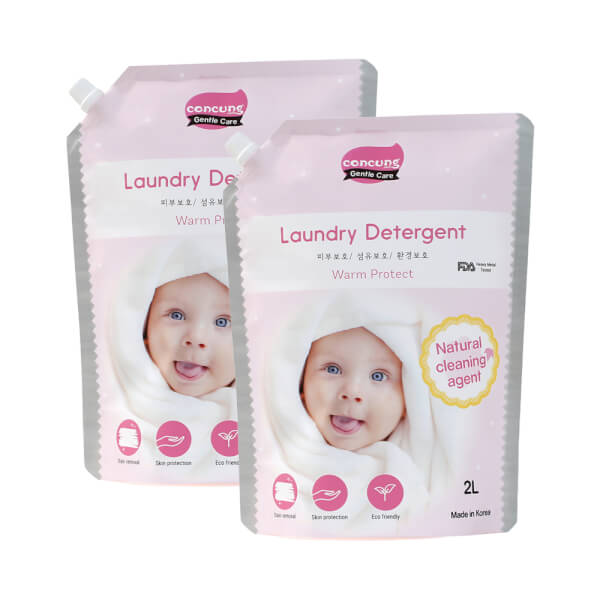 Comco 2 nước giặt Hàn Quốc ConCung Gentle Care hương ngọt ấm, túi 2L