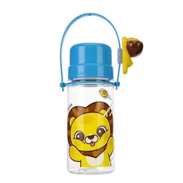 Bình tập uống Edison tritan có dây (xanh, 350ml)