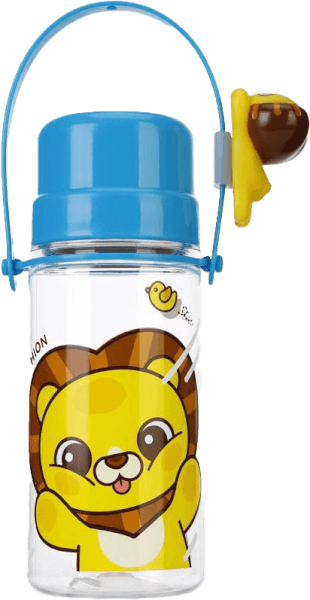 Bình tập uống Edison tritan có dây (xanh, 350ml)