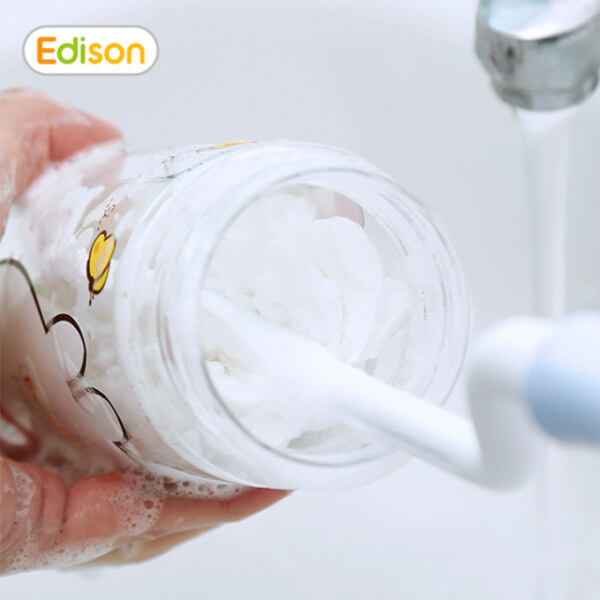 Bình tập uống Edison tritan có dây (350ml, hồng)