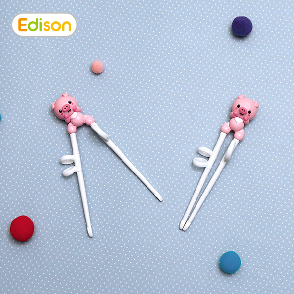 Đũa nhựa tập ăn Edison heo hồng