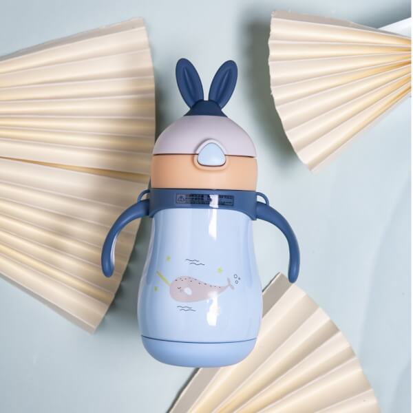 Bình giữ nhiệt em bé Diller 260ml (304ss+ 316ss, xanh dương)