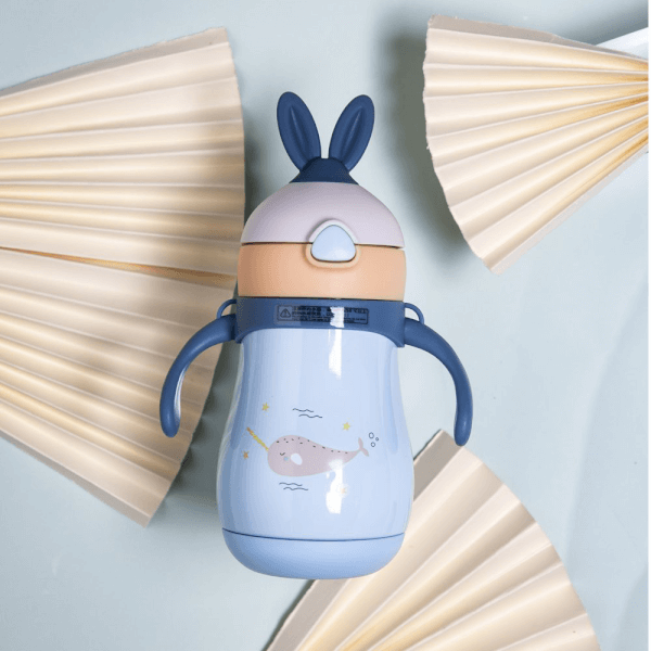 Bình giữ nhiệt em bé Diller 260ml (304ss+ 316ss, xanh dương)