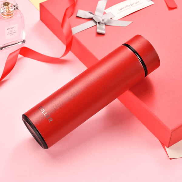 Bình giữ nhiệt Diller 450ml (double 304ss, đỏ)