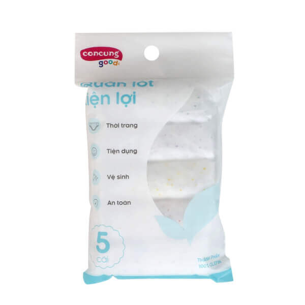Quần lót tiện lợi Concung Good (Olefin, size XL, 5 cái/gói)