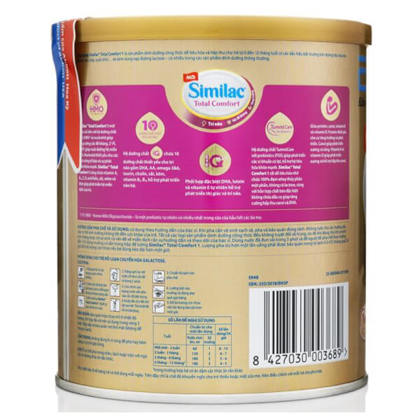 Sữa Similac Total Comfort 0+ (HMO) 360g (0-12 tháng) (giao bao bì ngẫu nhiên)