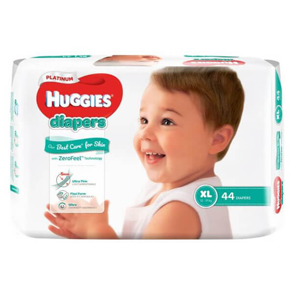 Bỉm tã dán Huggies Platinum size XL 44 miếng (12-17kg)