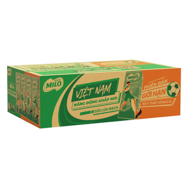 Thùng thức uống lúa mạch uống liền Nestle Milo 180ml  - 12 Lốc