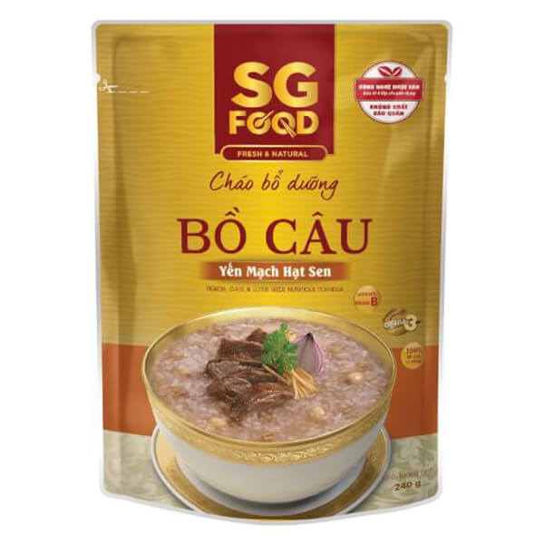 Cháo bổ dưỡng Bồ Câu Yến Mạch Hạt Sen 240gr