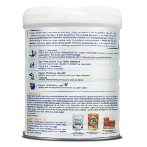 Sữa GrowPLUS+ Trắng 850g (từ 2 tuổi)