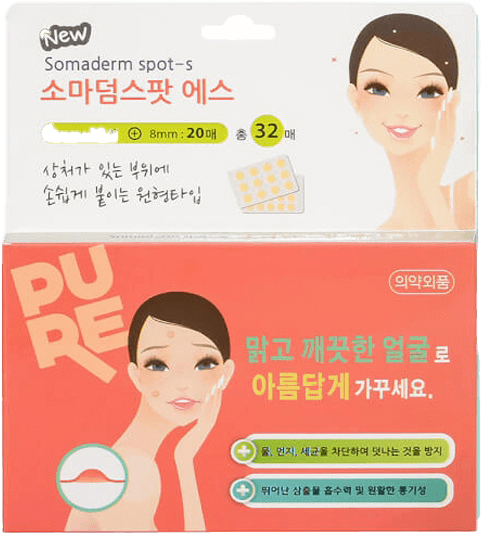 Băng hỗ trợ làm lành vết thương SOMADERM SPOT-S (Miếng dán mụn) 32 miếng