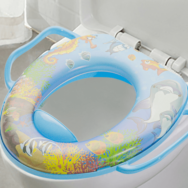 Miếng lót bồn cầu có tay cầm ConCung Good - xanh