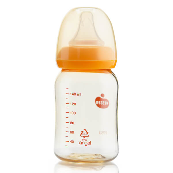 Bình sữa Wesser nhựa PPSU cổ hẹp 140ml (Giao bao bì ngẫu nhiên)