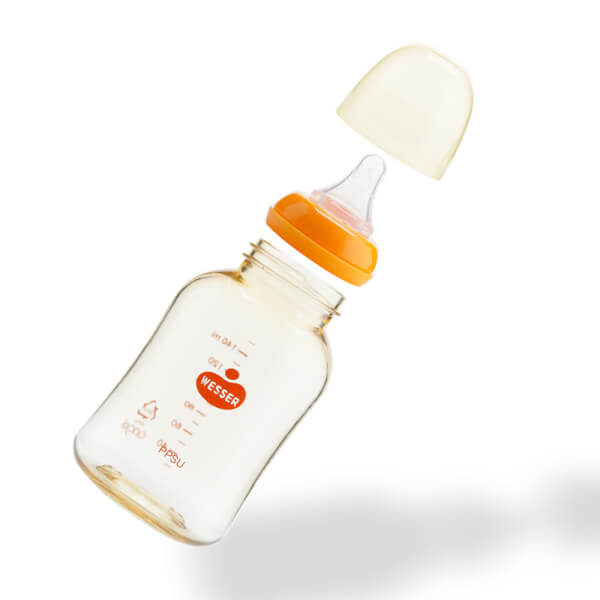 Bình sữa Wesser nhựa PPSU cổ hẹp 140ml (Giao bao bì ngẫu nhiên)