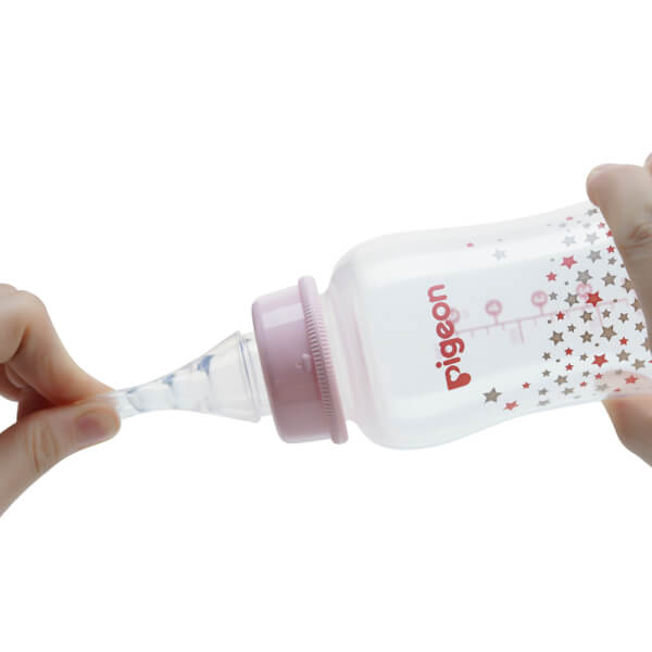 Bình sữa Pigeon Streamline (Hồng,150ml )