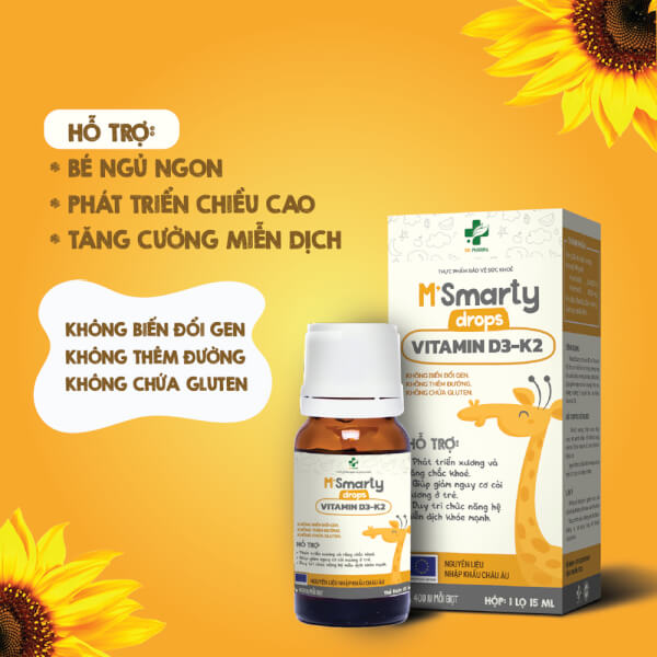 Thực phẩm bảo vệ sức khỏe VITAMIN D3 K2 Drops M
