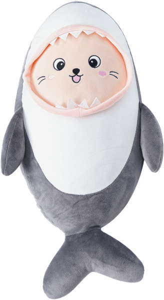 Thú nhồi bông mèo cosplay cá mập lớn Toycity