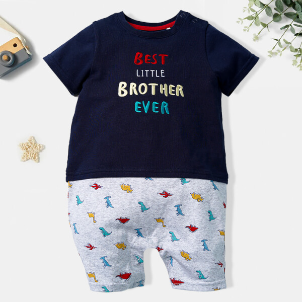 Bodysuit bé trai đùi Animo B1121021 (0-12M,Xanh)