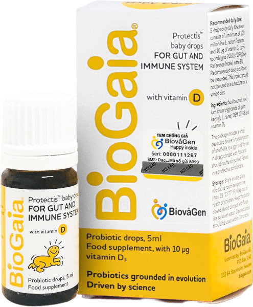 Thực phẩm bảo vệ sức khỏe BioGaia Protectis baby drops with vitamin D3