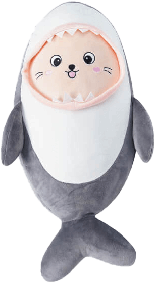 Thú nhồi bông mèo cosplay cá mập nhỏ Toycity