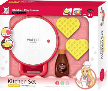 Dụng cụ nhập vai làm bánh quế (Waffle) Chaoye JS026105 (đỏ)