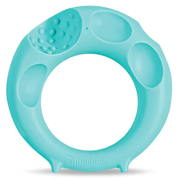 Gặm nướu silicone Mombella hình tròn (P8073-3, Xanh)