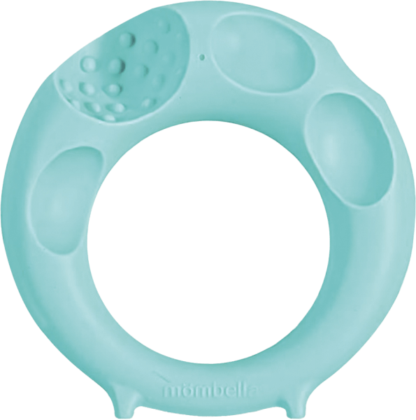 Gặm nướu silicone Mombella hình tròn (P8073-3, Xanh)