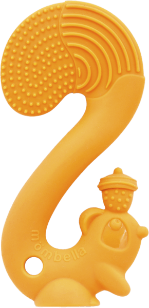 Gặm nướu silicone Mombella hình sóc (P8060, Cam)