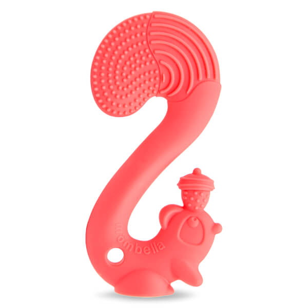 Gặm nướu silicone Mombella hình sóc (P8059, Hồng)