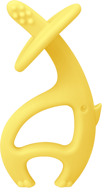 Gặm nướu silicone Mombella hình voi (P8052, Vàng)