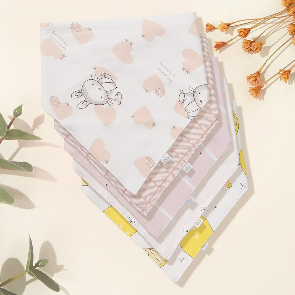 Set 5 yếm sơ sinh Animo I1221020 (NB,nhiều màu)