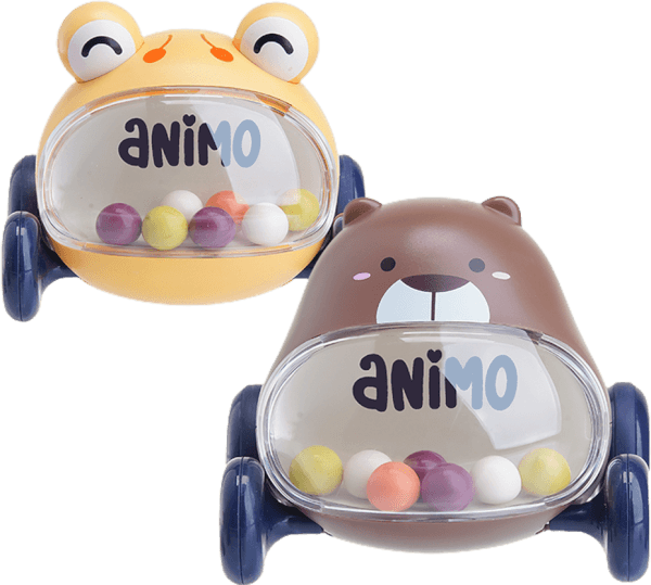 Bộ 2 xe hoạt hình đáng yêu Animo CY302565 (Vàng, Nâu)