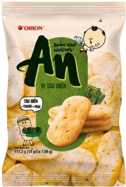 Bánh Gạo An vị tảo (bịch 14 gói)